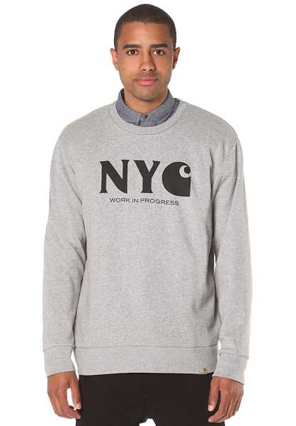 Carhartt Wip New York City - Grigio Uomo Accogliente Jumpers (V3110)